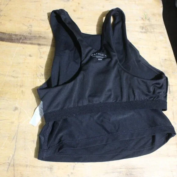 Athleta Black Conscious Crop Sports Bra (803) - Picture 6 of 9